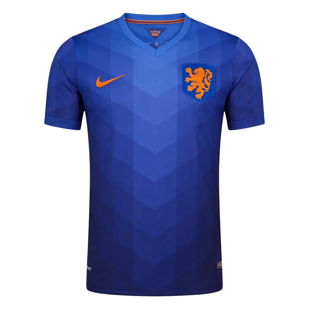 Nederländerna Bortatröja 20/14 Retro Tröja
 蓝色
