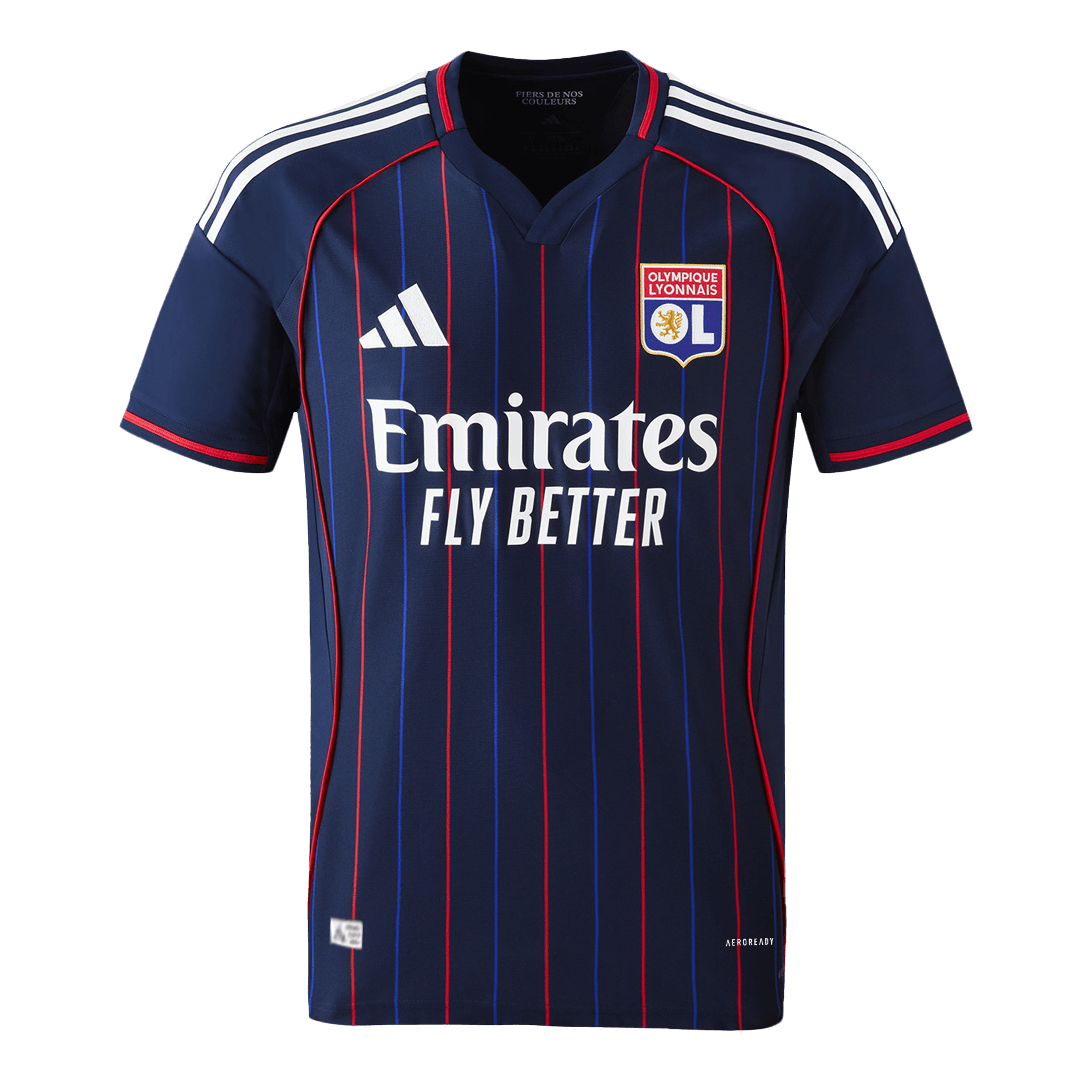 Olympique Lyonnais Tröja 2025/26 Borta Autentisk Mörkblå