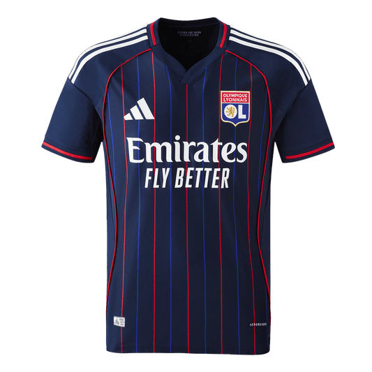 Olympique Lyonnais Tröja 2025/26 Borta Autentisk Mörkblå