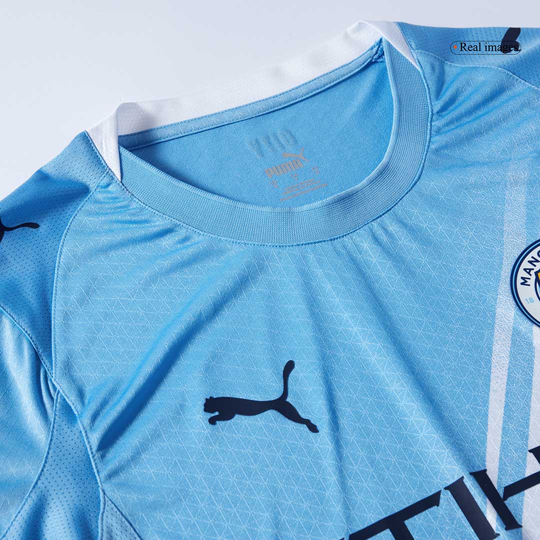 Manchester City Tröja DE BRUYNE #17 2025/26 Hemma Blå-10