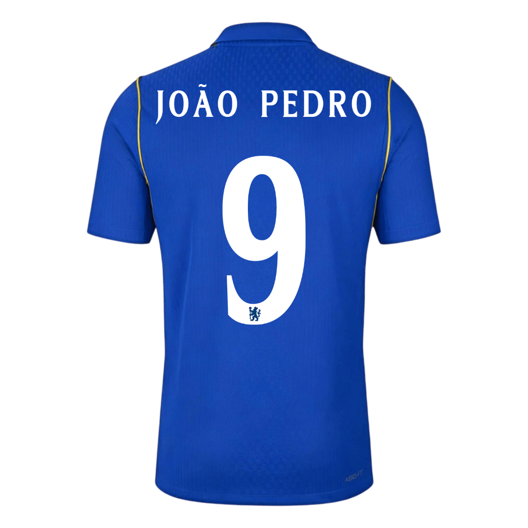 Chelsea Tröja JOÃO PEDRO #9 2026/27 Hemma Autentisk Blå - UCL-3