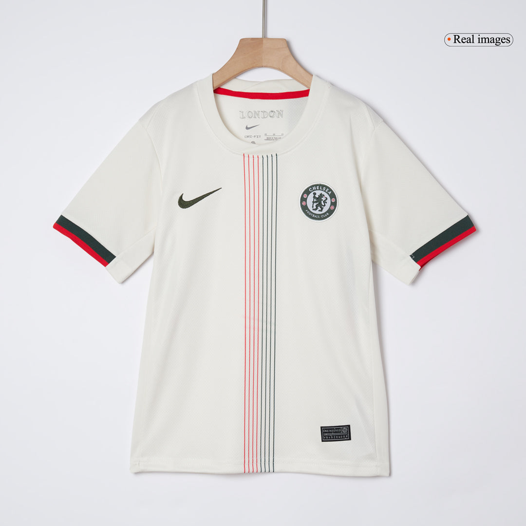 Chelsea Tröja 2025/26 Borta Vit Barn