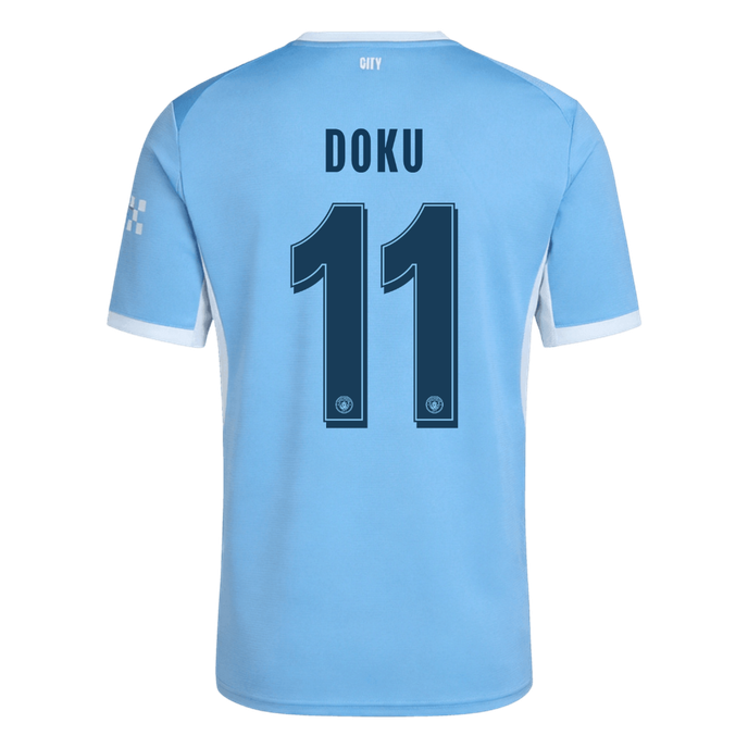 Manchester City Tröja DOKU #11 2026/27 Hemma Blå - UCL-12