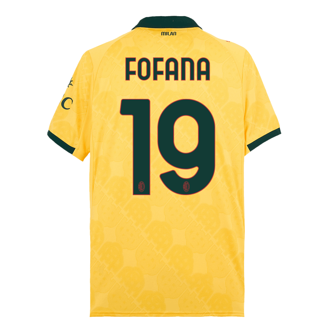 AC Milan Tröja FOFANA #19 2025/26 Tredje Gul-12