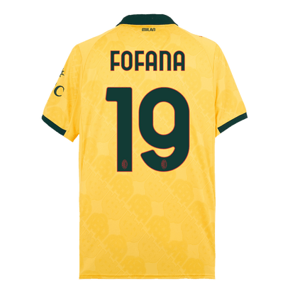 AC Milan Tröja FOFANA #19 2025/26 Tredje Gul-12