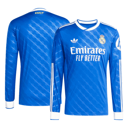 Real Madrid Tröja 2025/26 Tredje Långärmad Blå-8