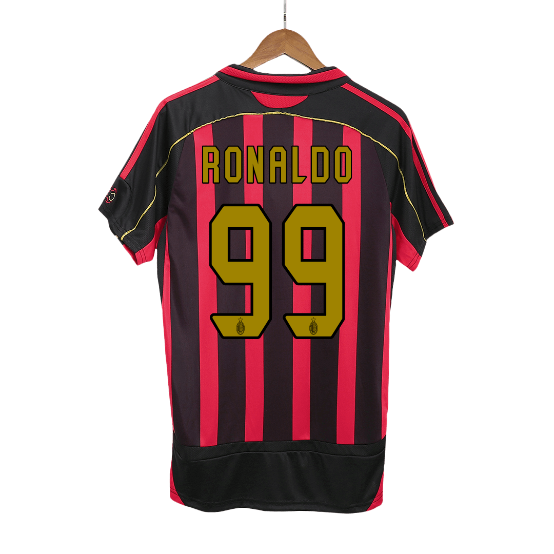 RONALDO #99 AC Milan Hemmatröja 2006/07 Retro Tröja
 Röd & Svart