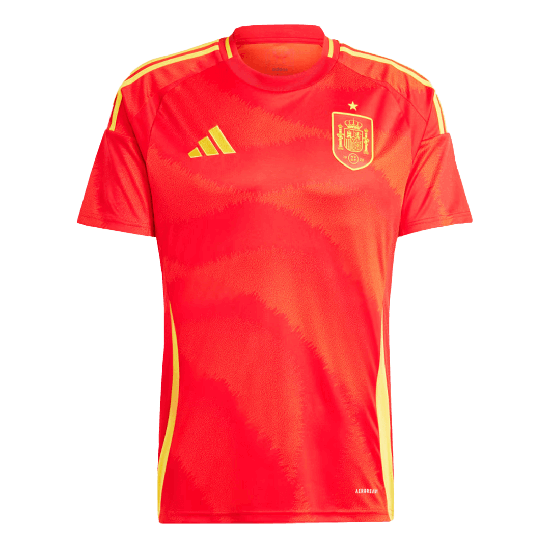 Spanien Tröja Hemmaställ Euro 2024 Röd