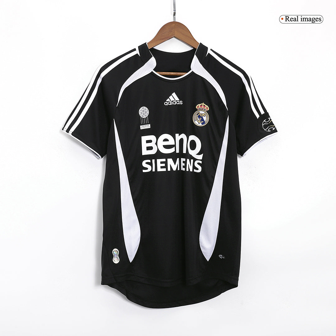 Real Madrid Bortatröja 2006/07 Retro Tröja
 Svart