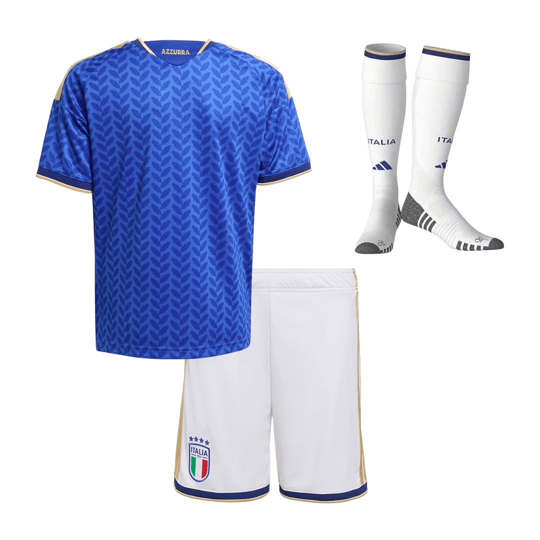 Italien Tröja 2026 Hemmaställ Blå Barn-11