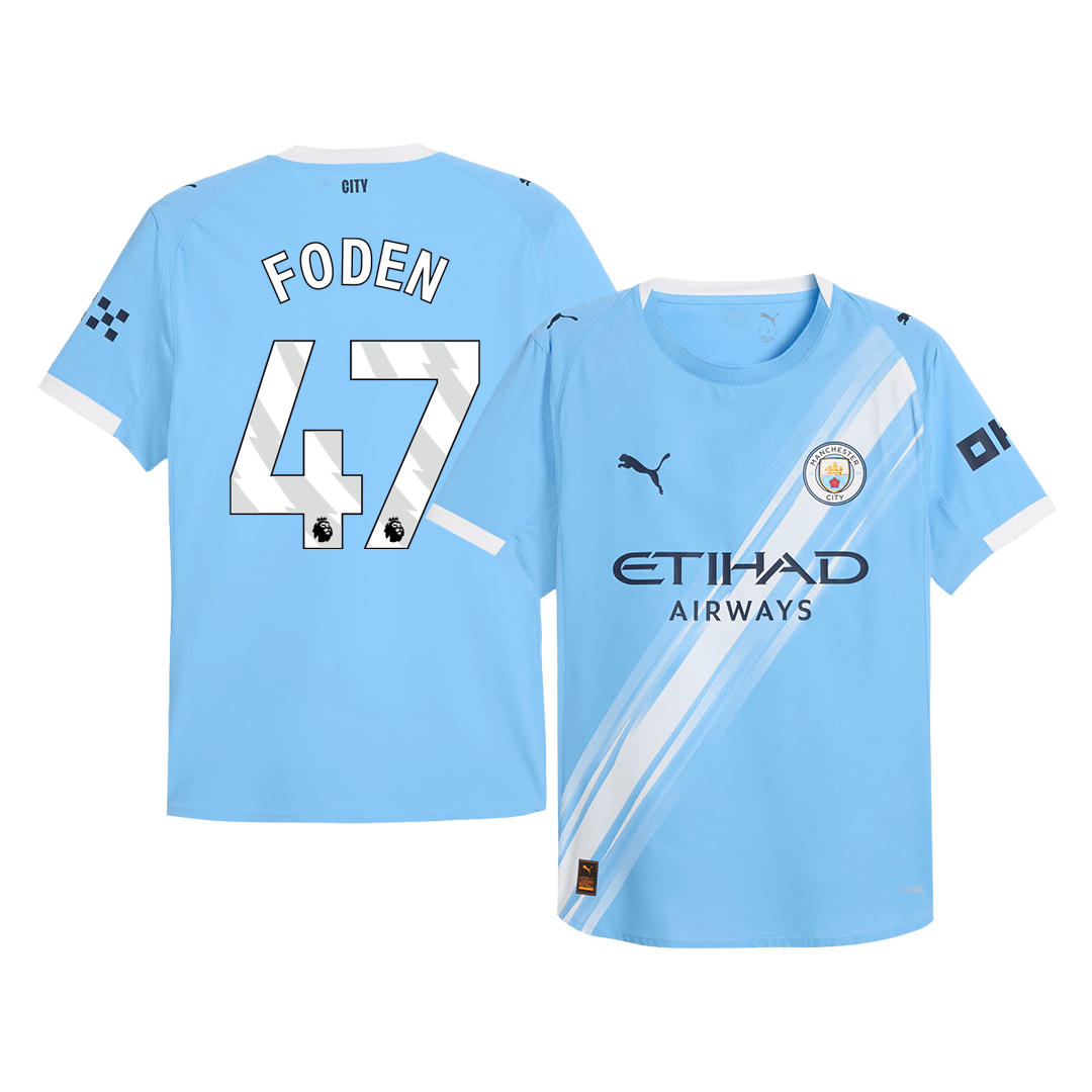 Manchester City Tröja FODEN #47 2025/26 Hemma Blå