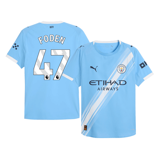 Manchester City Tröja FODEN #47 2025/26 Hemma Blå