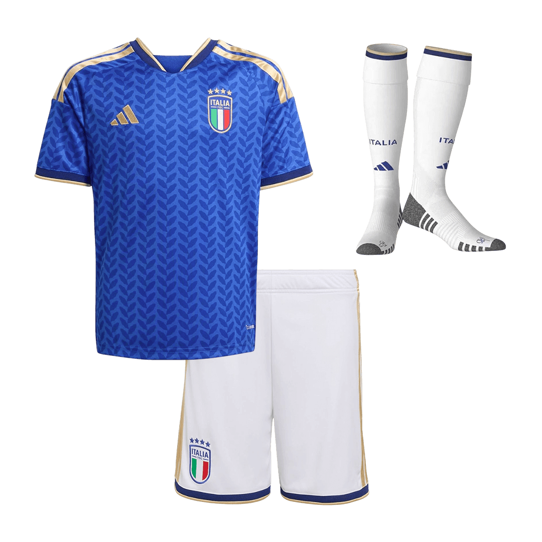 Italien Tröja 2026 Hemmaställ Blå Barn