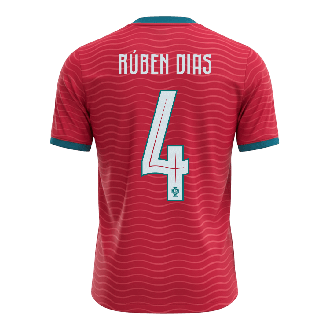 RÚBEN DIAS #4 Portugal Tröja 2026 Hemma Premium Röd-8