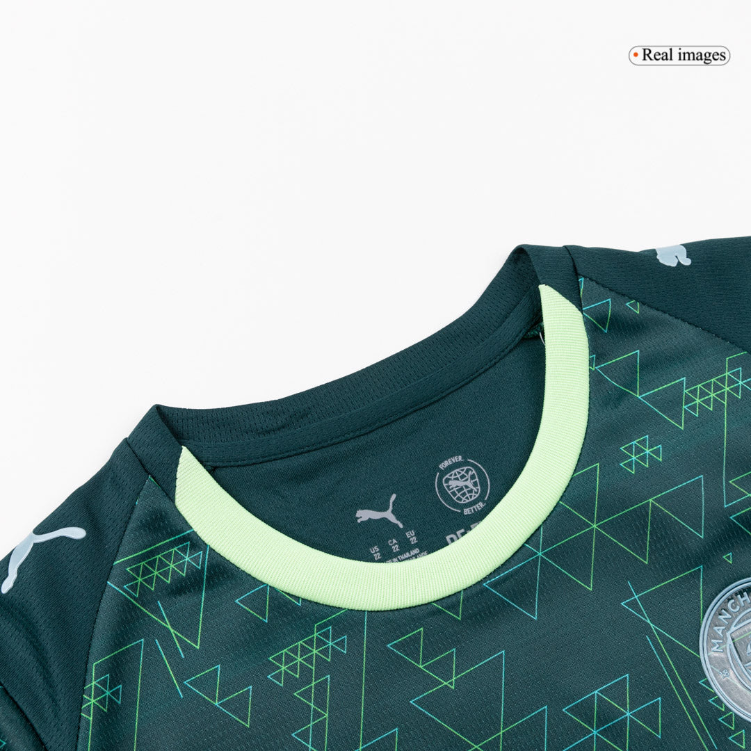 Manchester City Tröja 2025/26 Grön Barn