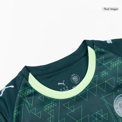 Manchester City Tröja 2025/26 Grön Barn-11