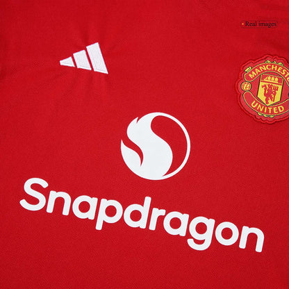 Manchester United Tröja 2025/26 Hemma Röd Barn-7
