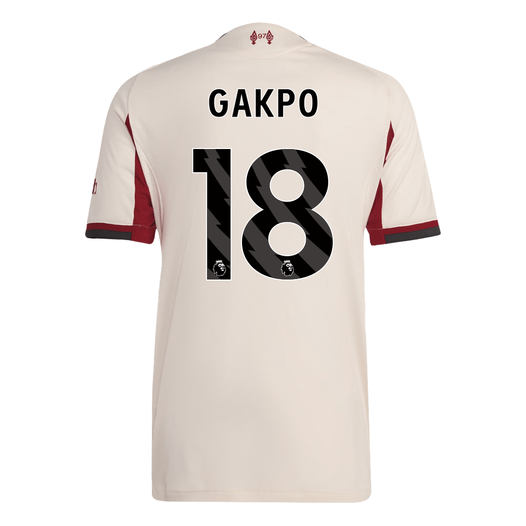 Liverpool Tröja GAKPO #18 2025/26 Borta Vit-10