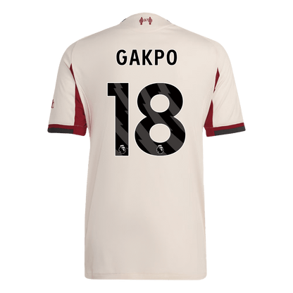 Liverpool Tröja GAKPO #18 2025/26 Borta Vit-10