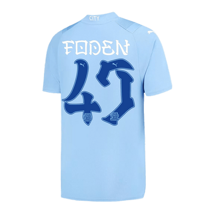 Manchester City Tröja FODEN #47 2023/24 Hemma Blå