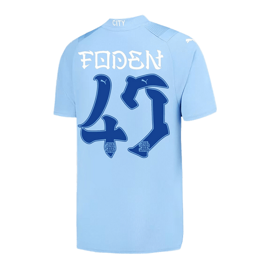 Manchester City Tröja FODEN #47 2023/24 Hemma Blå