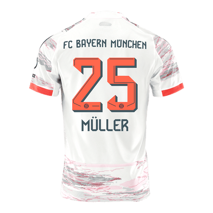 Bayern Munich Tröja MÜLLER #25 2025/26 Borta Vit-12