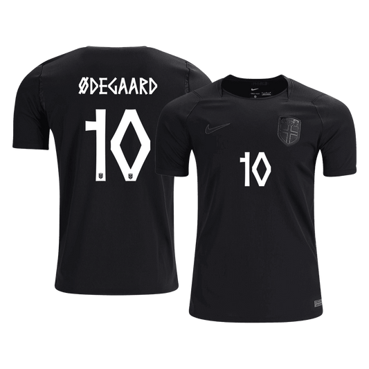 Norge Tröja ØDEGAARD #10 2026 Borta Svart