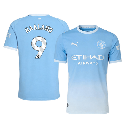 Manchester City Tröja HAALAND #9 2026/27 Hemma Autentisk Blå