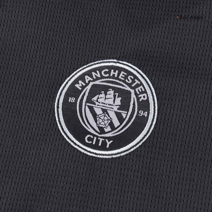 Manchester City Tröja 2025/26 Bortaställ Svart Barn-8