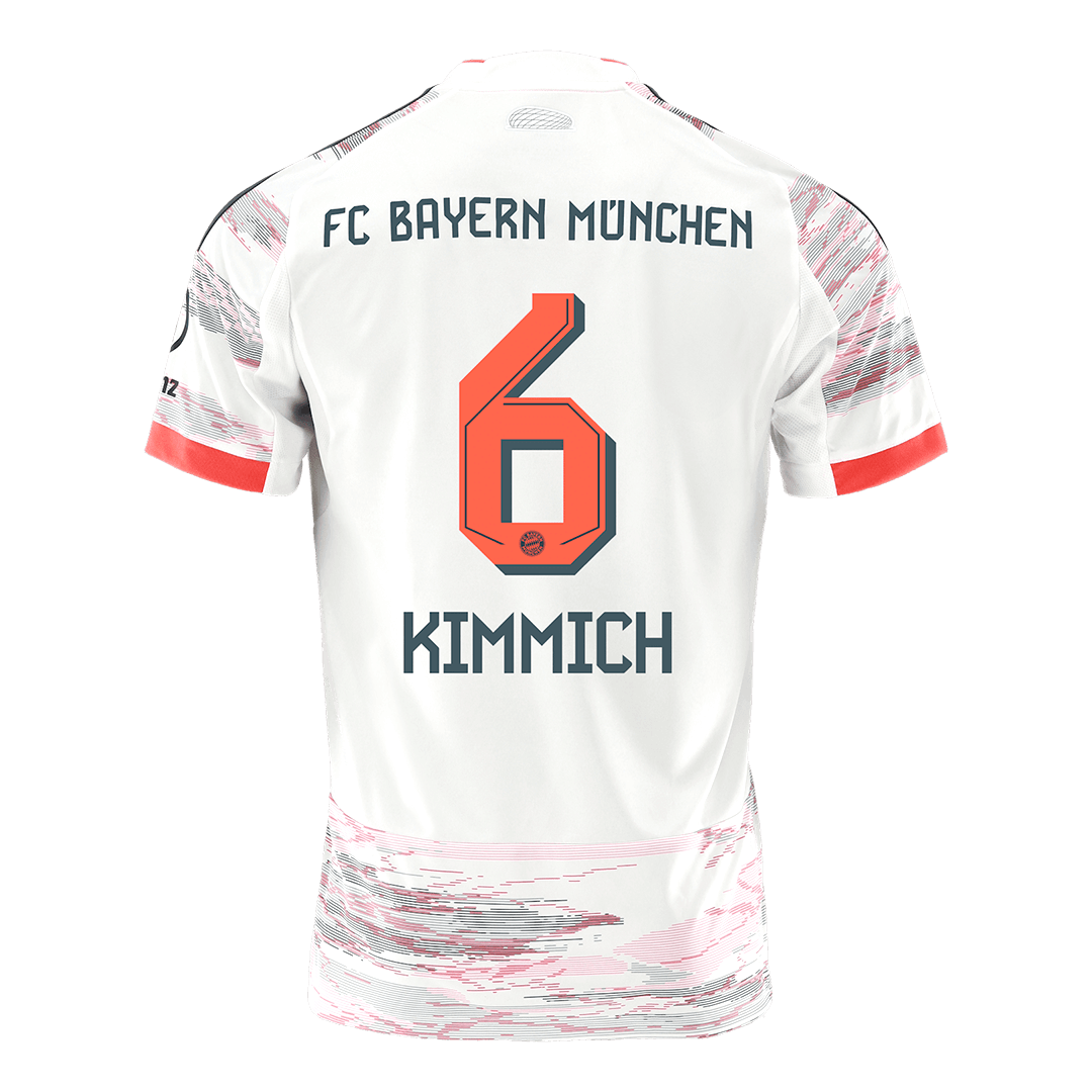 Bayern Munich Tröja KIMMICH #6 2025/26 Borta Vit