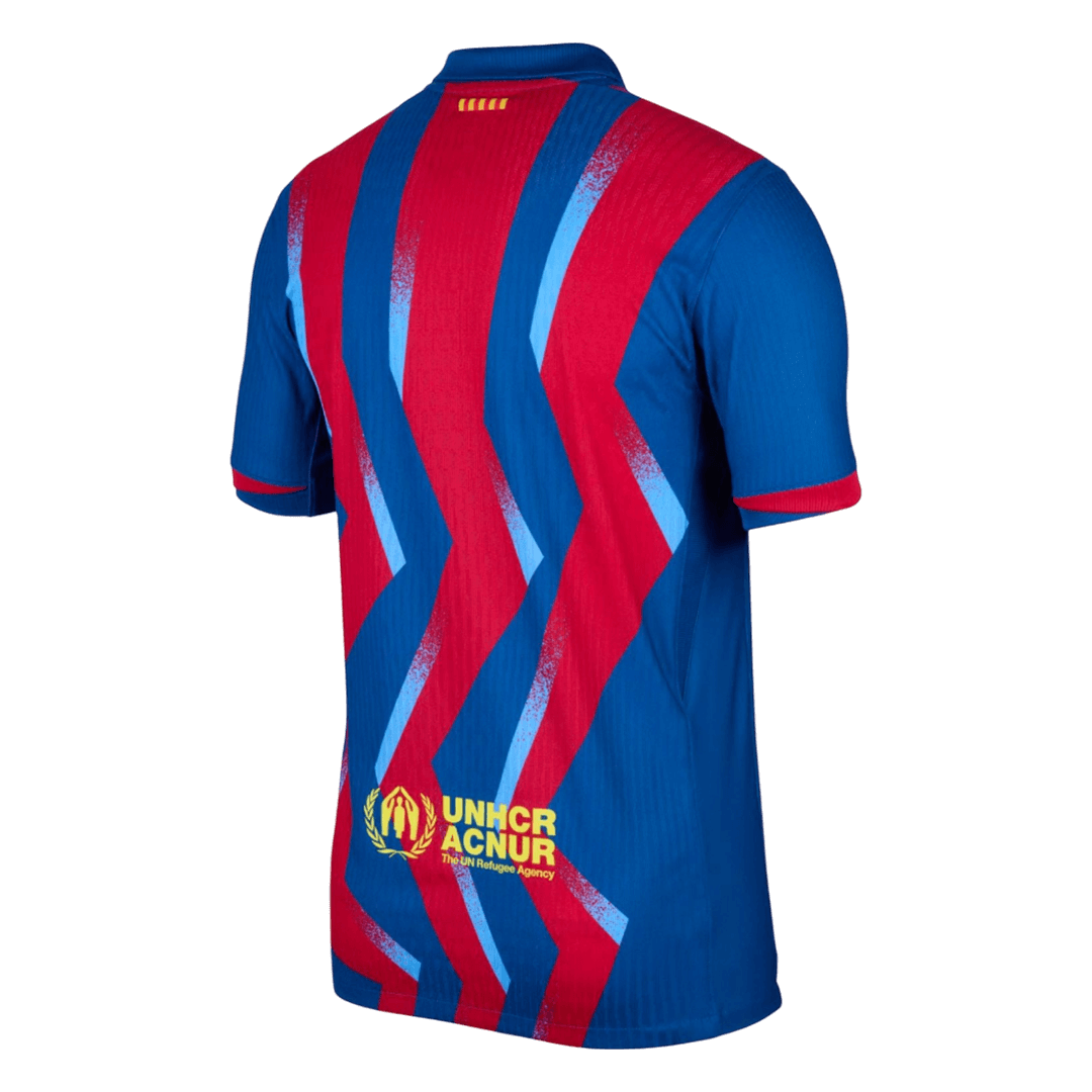 Barcelona Tröja 2025/26 Fourth Away Autentisk Röd & Blå