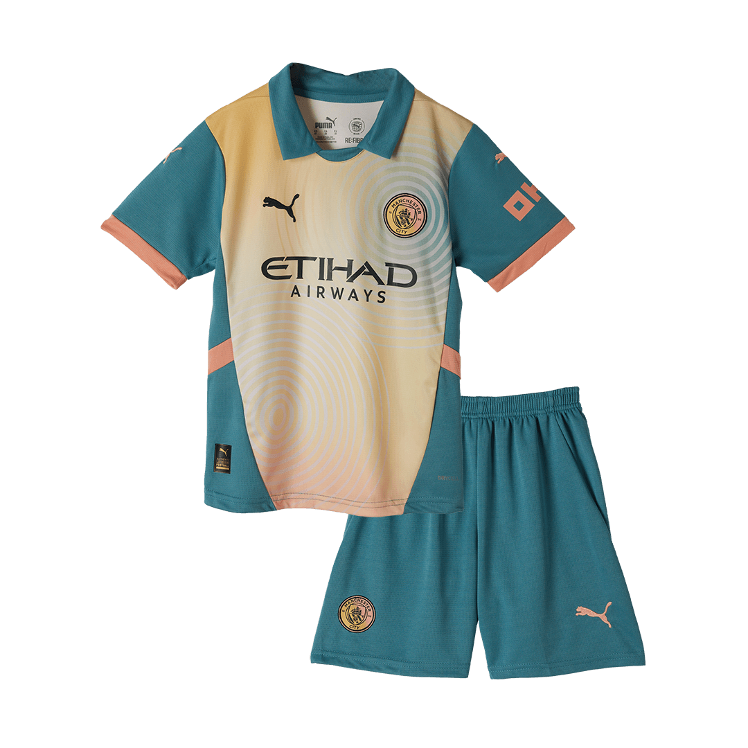 Manchester City Tröja 2024/25 Fourth Away Blå Barn - Definitely City-17