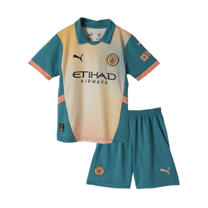 Manchester City Tröja 2024/25 Fourth Away Blå Barn - Definitely City-17
