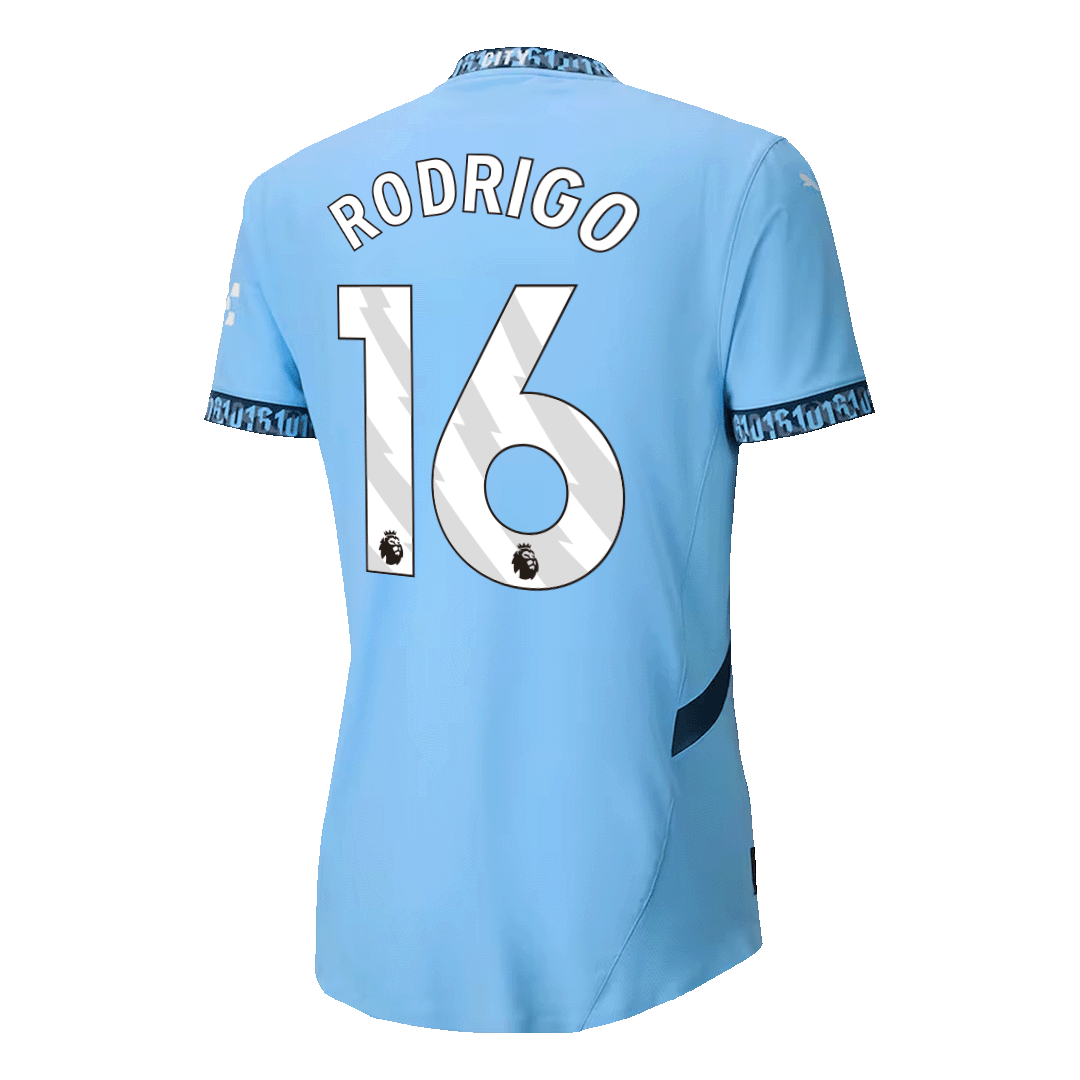 Manchester City Tröja RODRIGO #16 2024/25 Hemma Blå-2