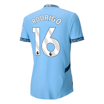 Manchester City Tröja RODRIGO #16 2024/25 Hemma Blå-2
