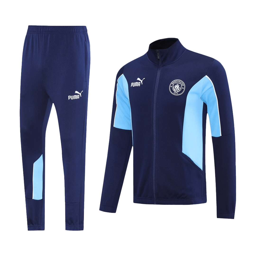 Manchester City Träningsset (Jacka+Byxor) 2025/26 Mörkblå-19