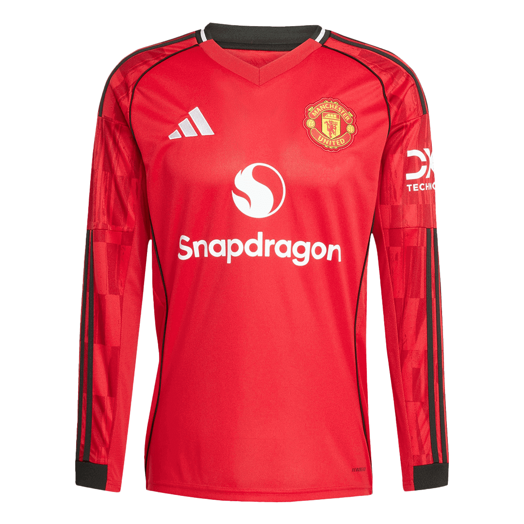 Manchester United Tröja 2025/26 Hemma Långärmad Röd
