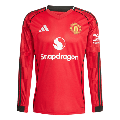 Manchester United Tröja 2025/26 Hemma Långärmad Röd