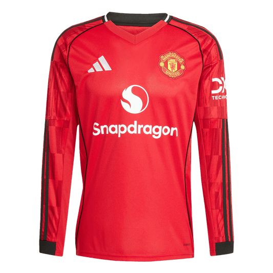 Manchester United Tröja 2025/26 Hemma Långärmad Röd