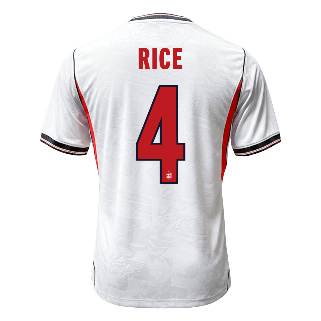 England Tröja RICE #4 2026 Hemma Autentisk Vit