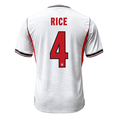 England Tröja RICE #4 2026 Hemma Autentisk Vit-9