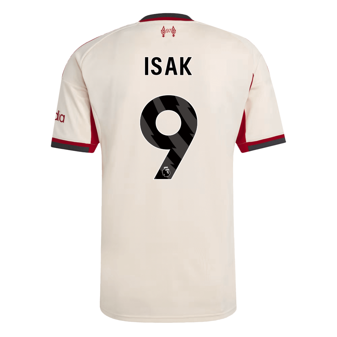 Liverpool Tröja ISAK #9 2025/26 Borta Vit-9
