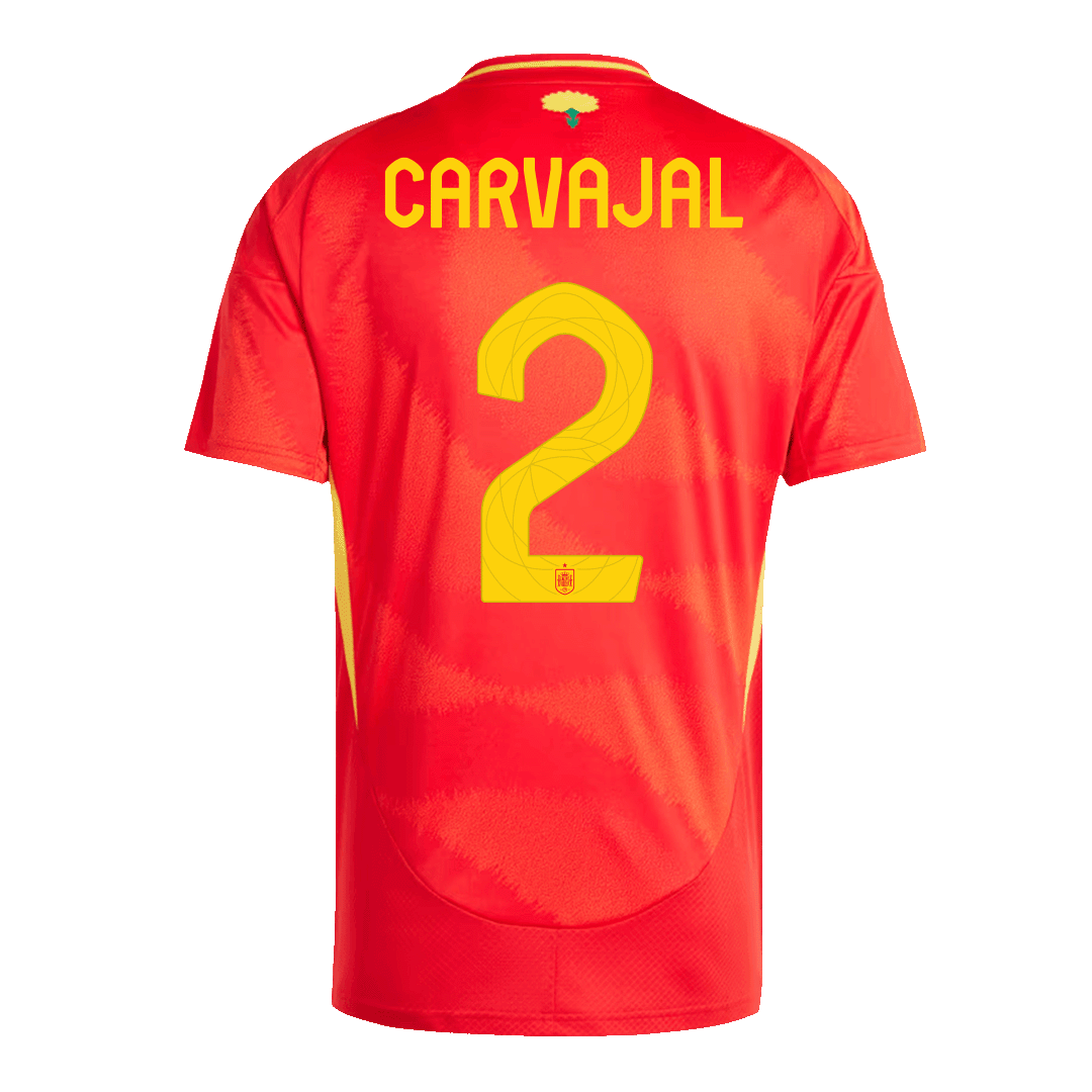 Spanien Tröja CARVAJAL #2 Euro 2024 Hemma Röd