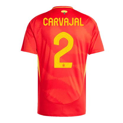 Spanien Tröja CARVAJAL #2 Euro 2024 Hemma Röd-2