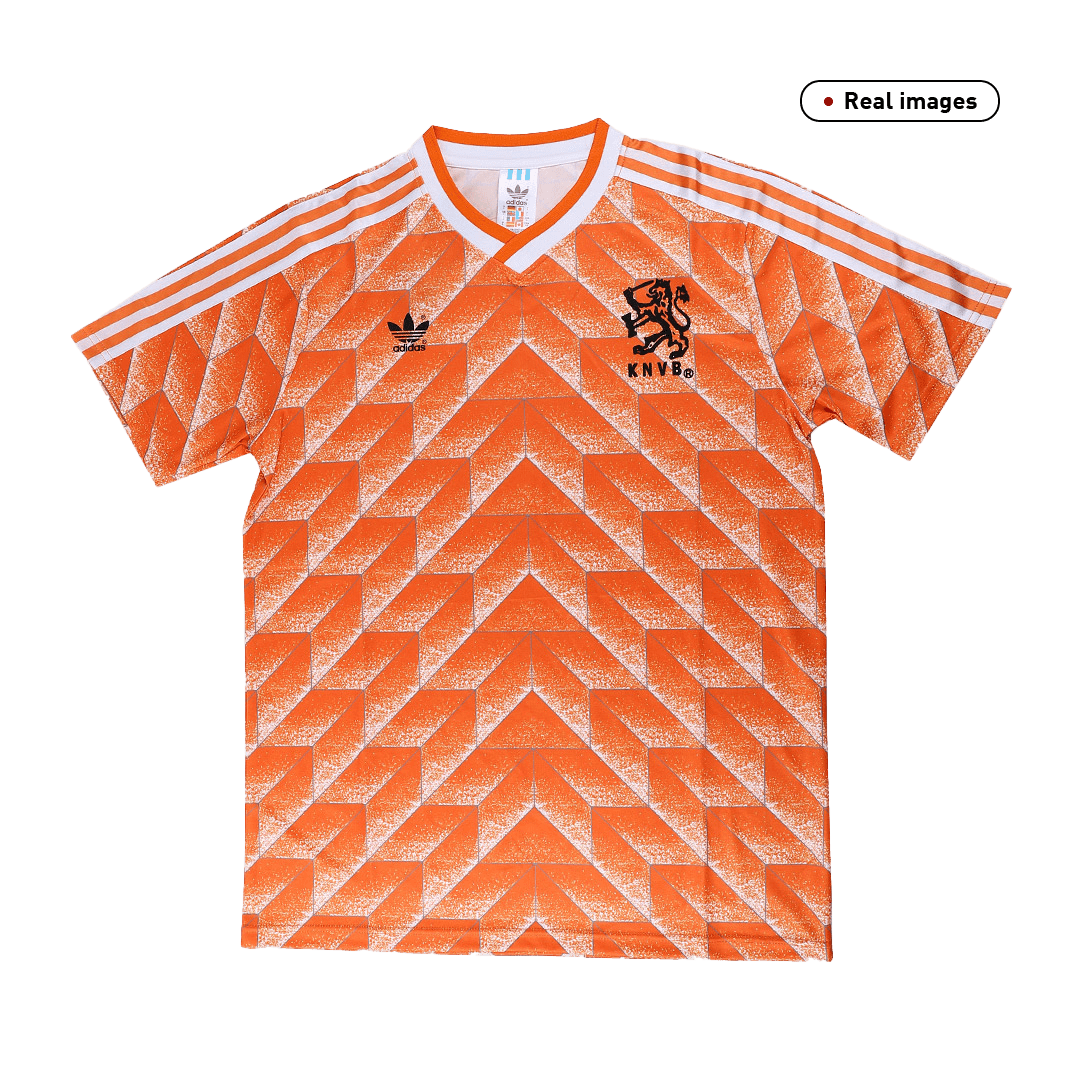 Nederländerna Hemmatröja 1988 Retro Tröja