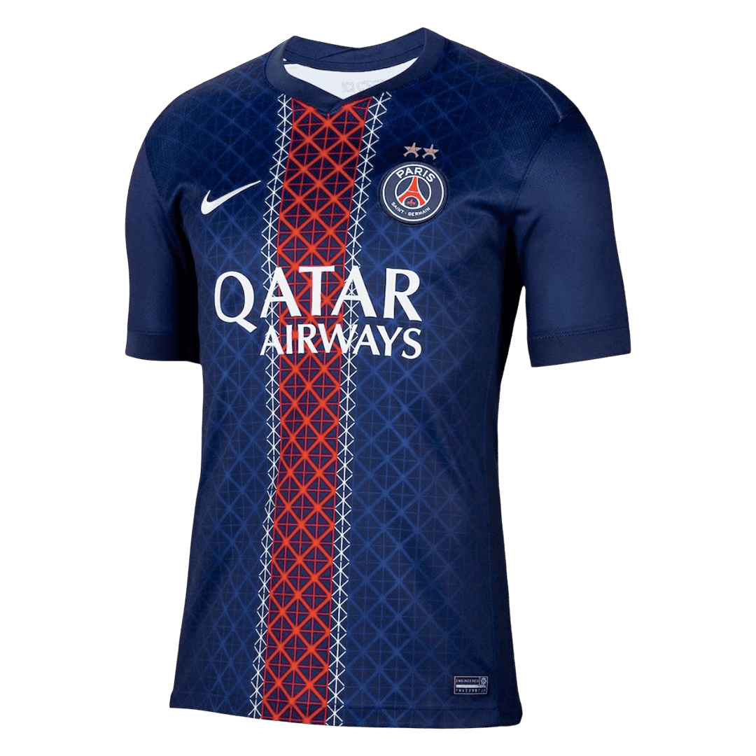Champions of Europe #26 PSG Tröja 2025/26 Hemma Premium Mörkblå
