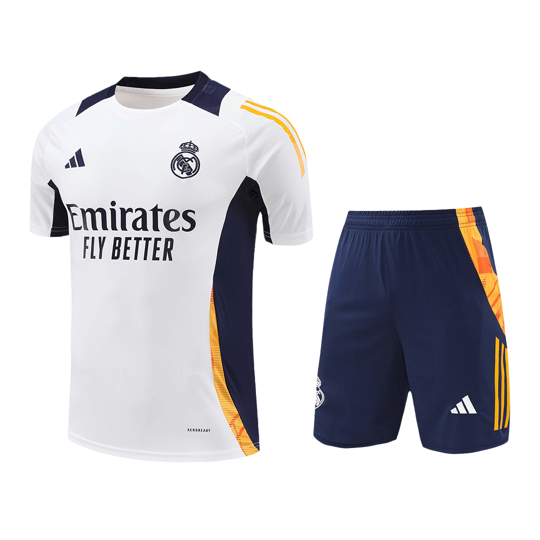 Real Madrid Tröja Före matchställ 2024/25 Vit-16
