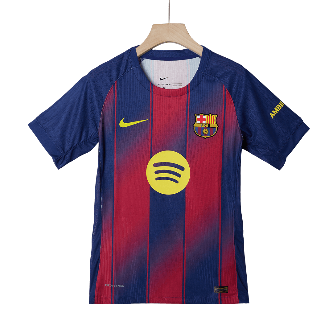 Barcelona Tröja LEWANDOWSKI #9 2025/26 Hemma Röd & Blå-12