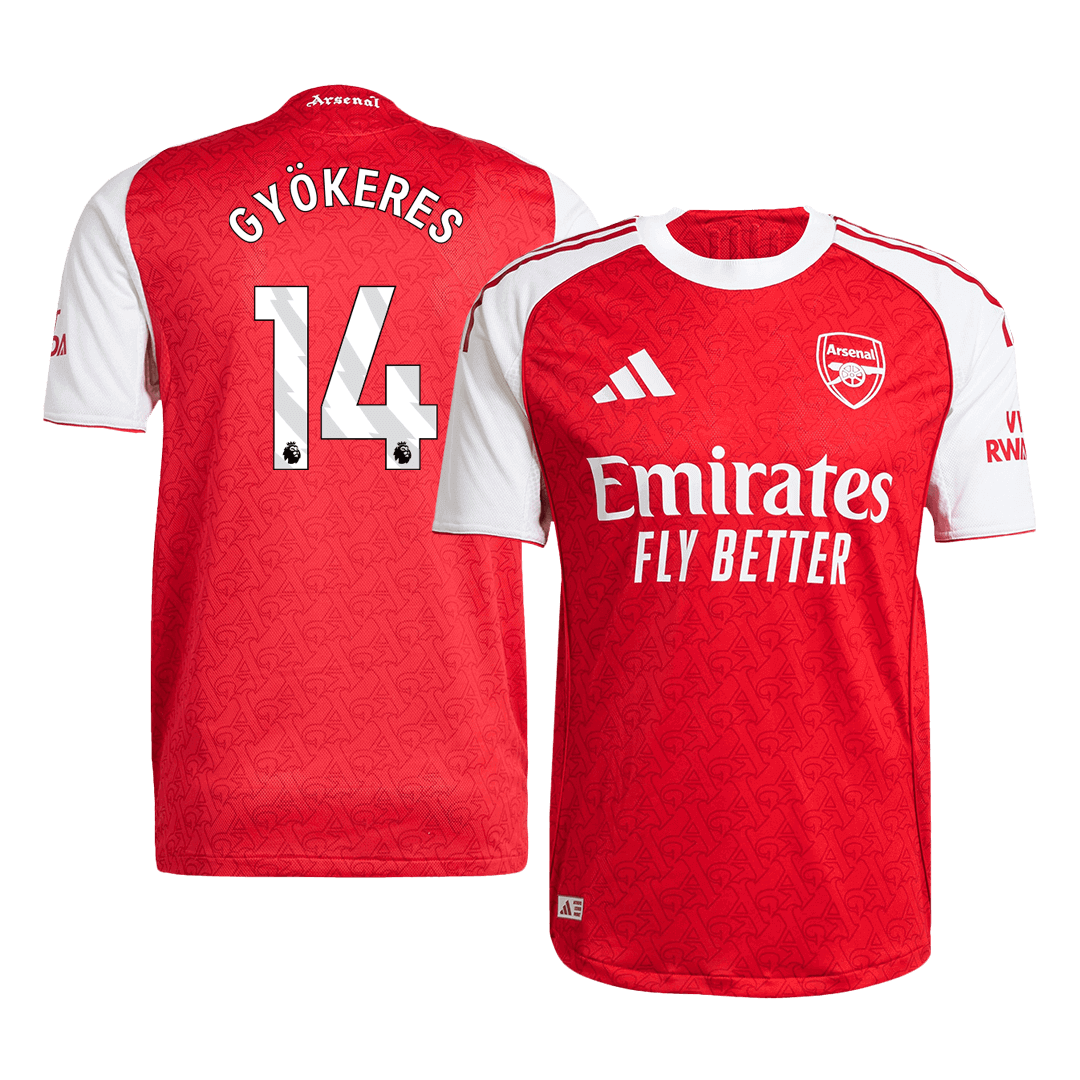 Arsenal Tröja GYÖKERES #14 2025/26 Hemma Röd