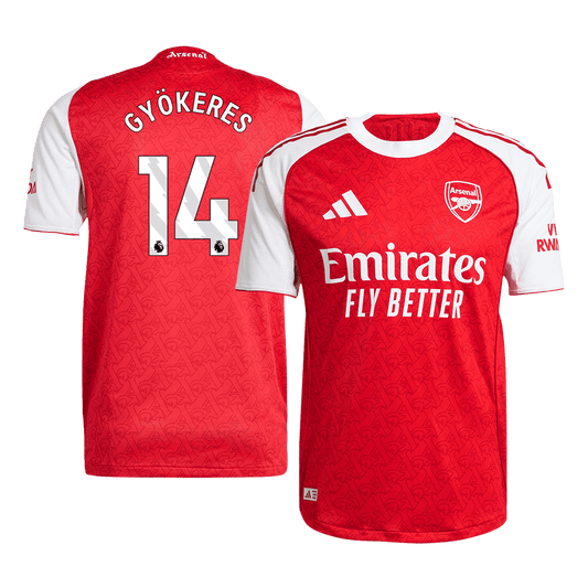 Arsenal Tröja GYÖKERES #14 2025/26 Hemma Röd